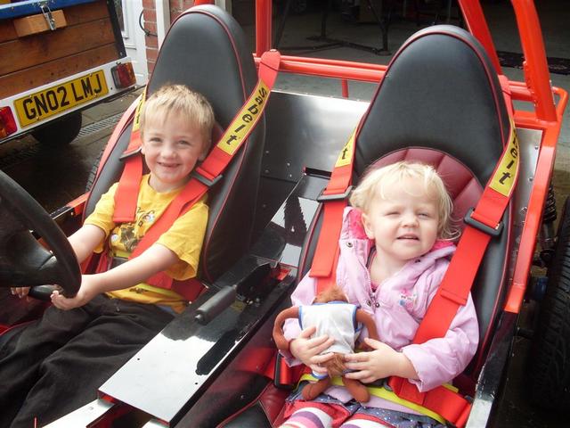 Callum and Caitlin test pilots